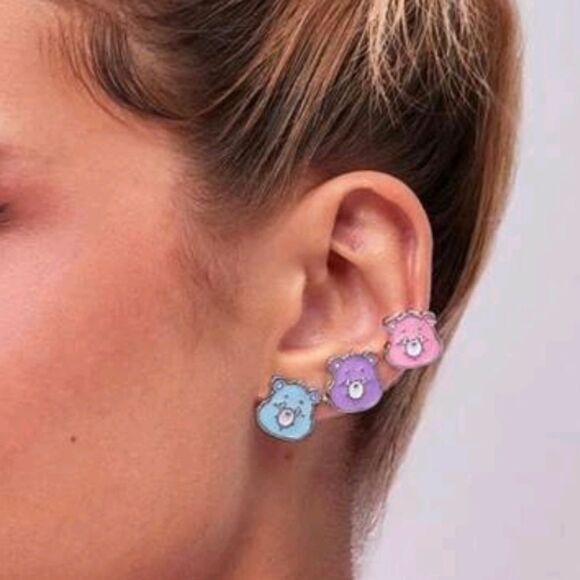 Care Bear Enameled Licensed Character Stud Earrings - Picture 4 of 7